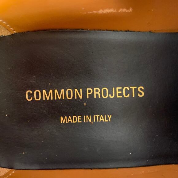 COMMON PROJECTS Size 12 Black Leather Slip On Penny Loafers - Picture 7 of 10